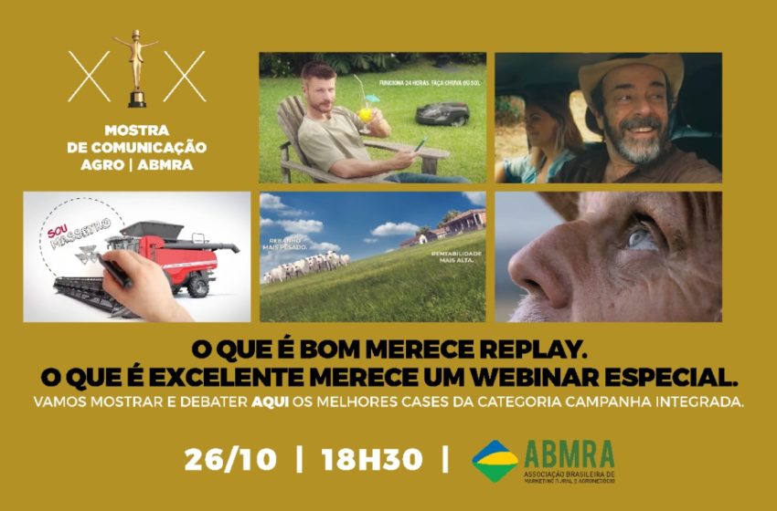  ABMRA apresenta série de lives com os vencedores da XIX Mostra de Comunicação Agro